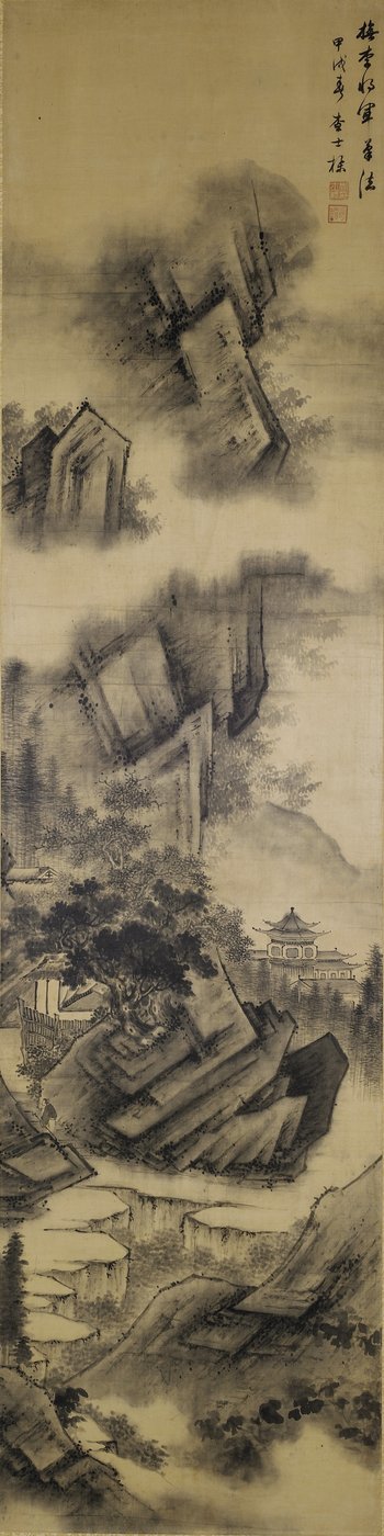Landschap, Qing-dynastie, 1694 door Zha Shibiao
